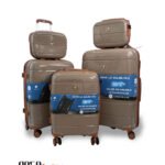 AYLA Shine CH3 – 5 Piece Luggage Set (Taupe Edition)