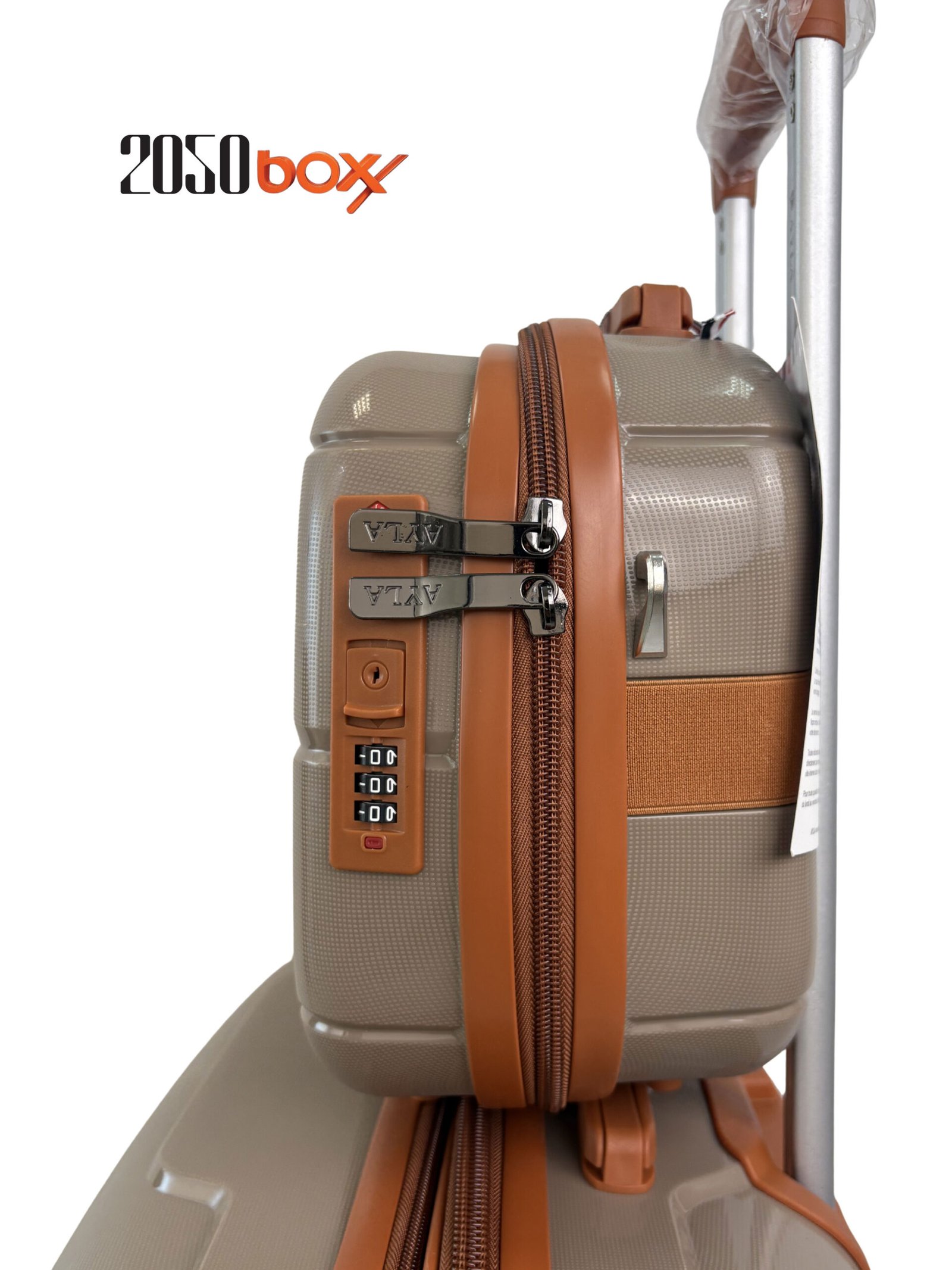4-2 AYLA Shine CH3 – 5 Piece Luggage Set (Taupe Edition) - Image 4