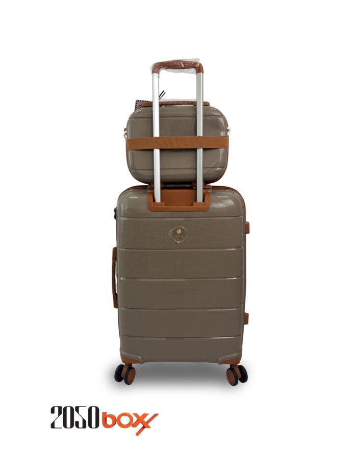 AYLA Shine CH3 – 5 Piece Luggage Set (Taupe Edition) - Image 2