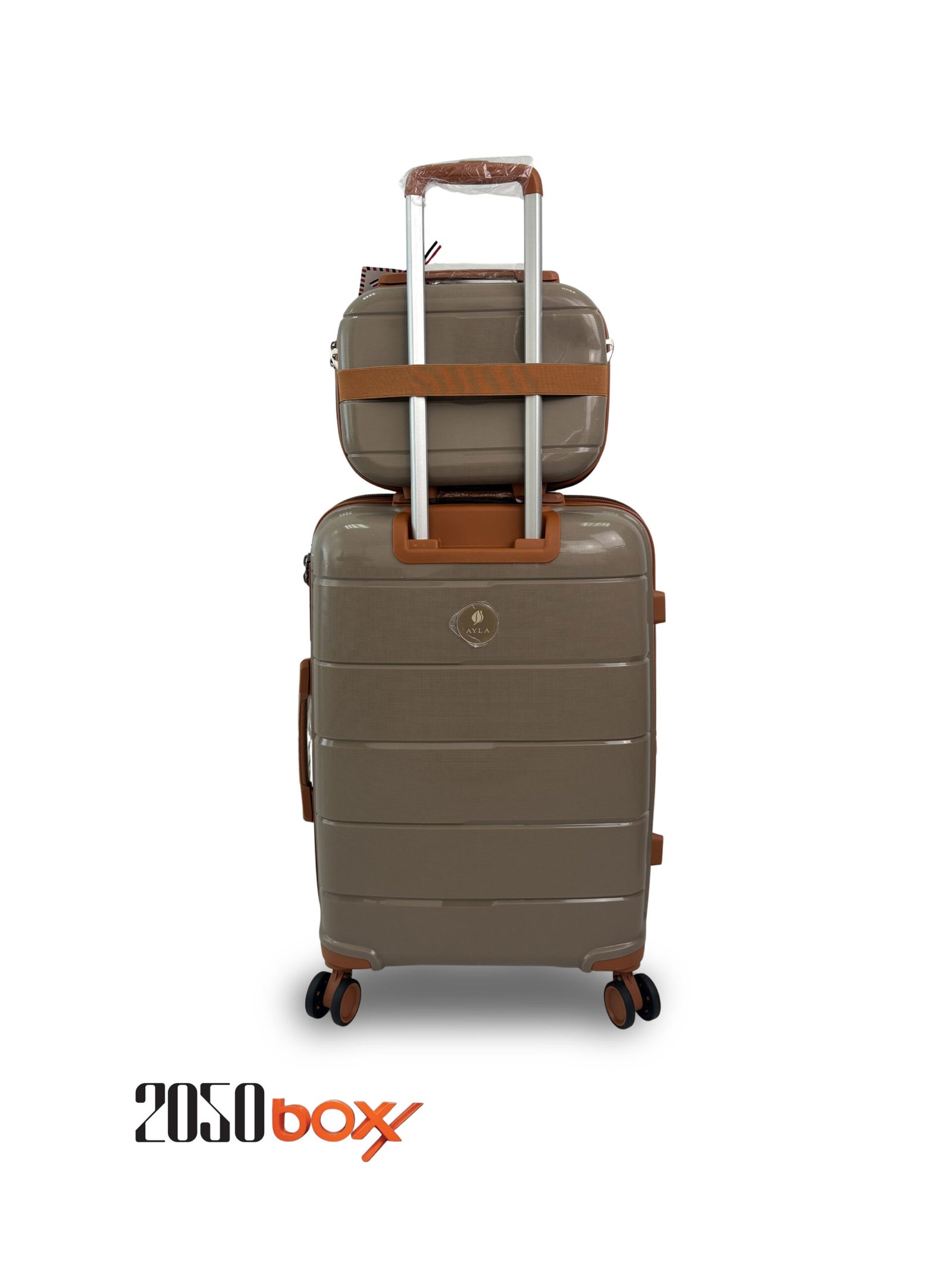 4-4 AYLA Shine CH3 – 5 Piece Luggage Set (Taupe Edition) - Image 2