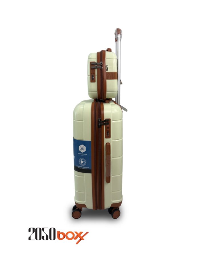 AYLA Shine CH3 – 5 Piece Luggage Set (Ivory Edition) - Image 2