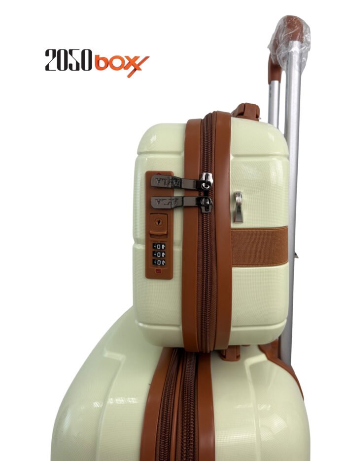 AYLA Shine CH3 – 5 Piece Luggage Set (Ivory Edition) - Image 3